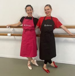 Larissa and Nat looking gorgeous in the aprons